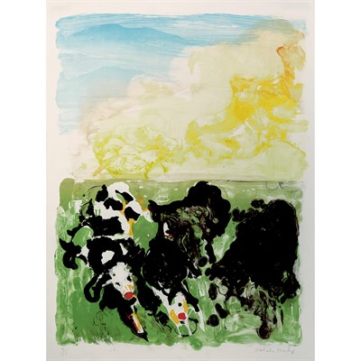 Lot 141 - Malcolm Morley (b. 1931) DEVONSHIRE COWS Color...