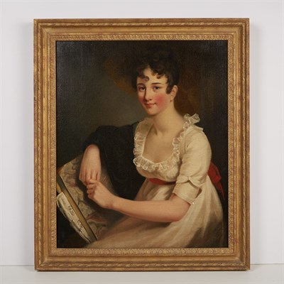 Lot 41 - English School 19th Century Girl with a...