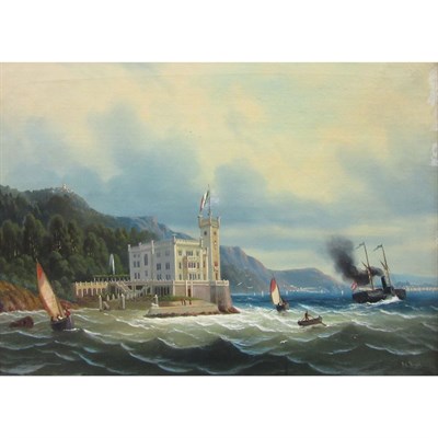 Lot 21 - Attributed to Albert Rieger Choppy Waters in...
