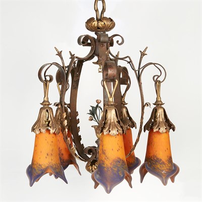 Lot 399 - Le Verre Francais Transitional Art Nouveau/Art...