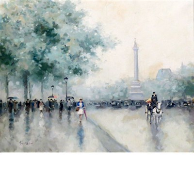 Lot 23 - Andre Gisson American, 1921-2003 Place du...