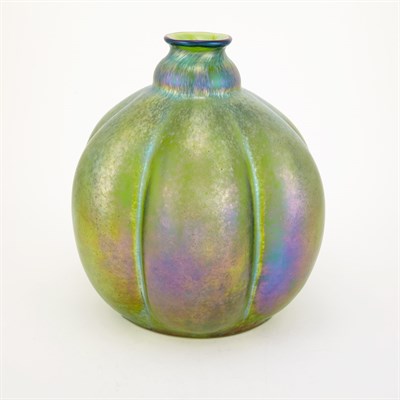 Lot 431 - Unsigned Loetz Glass Goldiris Vase Circa 1910...