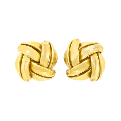 Lot 198 - Pair of Gold Earclips