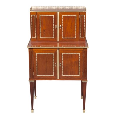 Lot 555 - Louis XVI Style Gilt-Brass Mounted Mahogany...