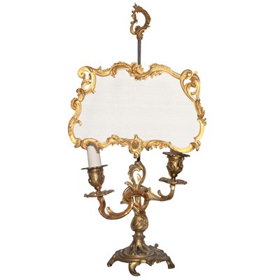 Lot 250 - Louis XV Style Gilt-Bronze Two-Light...
