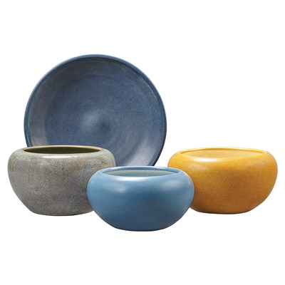 Lot 219 - Bretby English, 20th Century Two Bowls Glazed...
