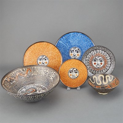 Lot 197 - Group of Thirteen Manuel Morales Pottery...