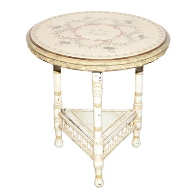 Lot 345 - Victorian Painted Conservatory Table Height 26...