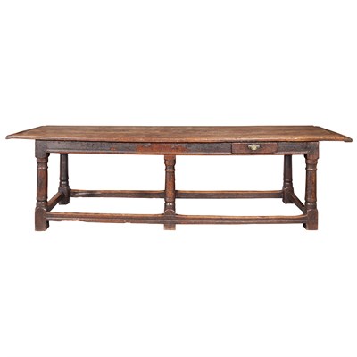 Lot 95 - English Oak Dining Table 17th Century The...