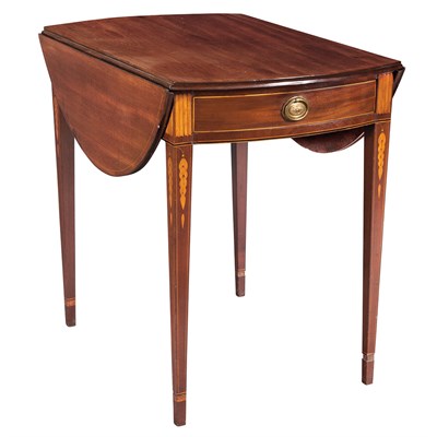 Lot 182 - Federal Inlaid Mahogany Pembroke Table...