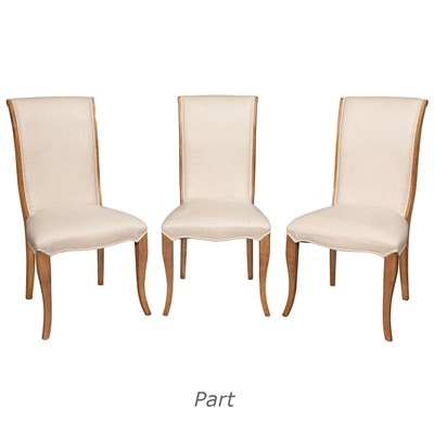 Lot 194 - Set of Six Art Deco Style Dining Chairs Oak...