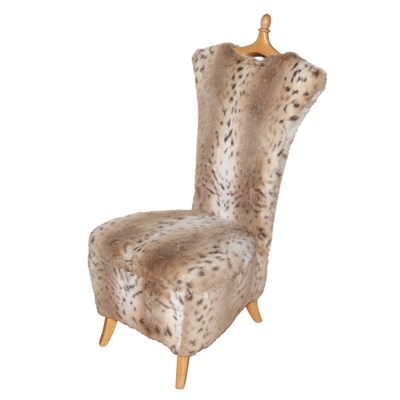 Lot 444 - Faux Fur Upholstered Valet Chair