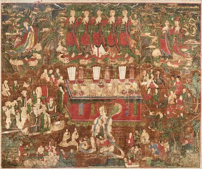 Lot 60 - Korean School 19th Century Depicting Buddhist...