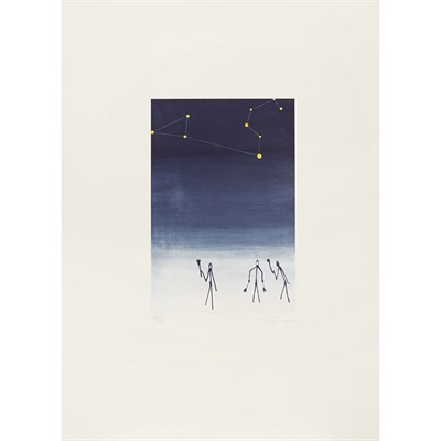 Lot 85 - Jasper Johns (b. 1930) LEO Color etching, 1997,...