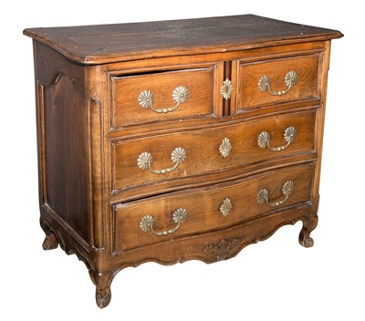 Lot 435 - Provincial Louis XV Oak, Fruitwood and Ebony...