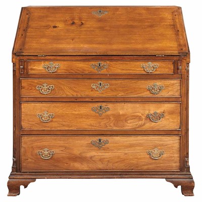 Lot 206 - Chippendale Walnut Slant-Front Desk Delaware...