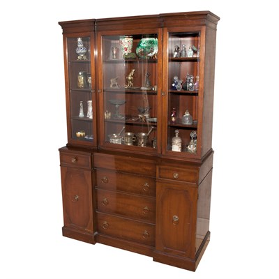 Lot 178 - Mahogany Bookcase Cabinet Height 6 feet 5 1/2...