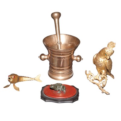 Lot 182 - Group of Brass and Metal Articles...