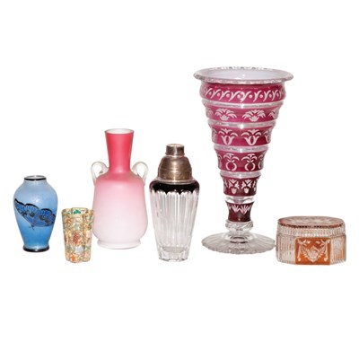 Lot 226 - Group of Glass Tables Articles Including...