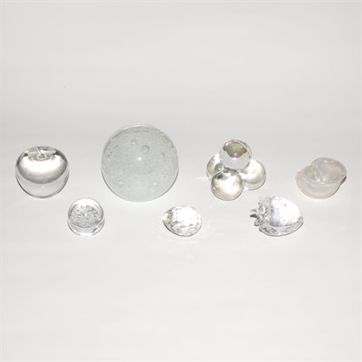 Lot 229 - Group of Glass Paperweights Approximately...