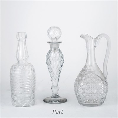 Lot 235 - Group of Nine Glass Decanters Height of...