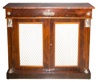 Lot 507 - Regency Rosewood Side Cabinet 19th Century The...