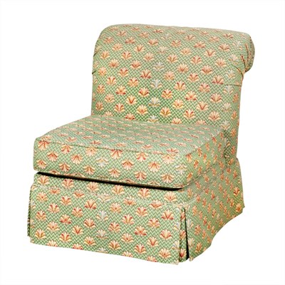 Lot 279 - Two Similar Upholstered Slipper Chairs