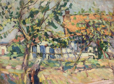 Lot 90 - Joseph Raphael American, 1869-1950 Returning...