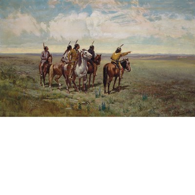 Lot 56 - Charles Craig American, 1846-1931 The Scouting...