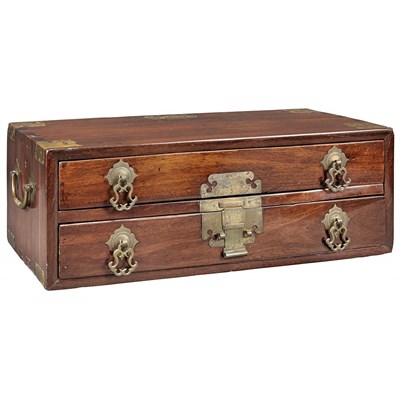 Lot 309 - Chinese Huanghuali Balance Box 19th Century Of...