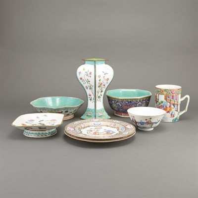 Lot 430 - Group of Seven Chinese Porcelain Articles;...
