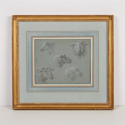 Lot 78 - Jean Baptiste Huet French, 1745-1811 Tetes de...