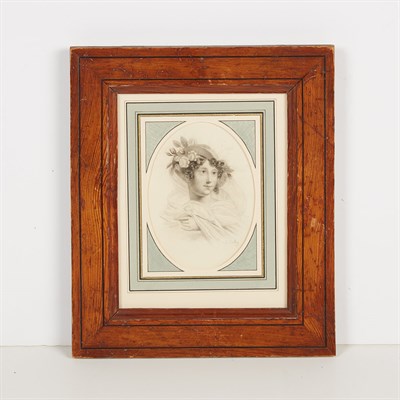 Lot 50 - Jean Baptiste Isabey French, 1767-1855 Lady in...