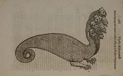 Lot 1 - ALDROVANDI, [ULISSE] Serpentum et draconum...