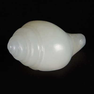 Lot 342 - Chinese White Jade Conch Shell The Buddhist...