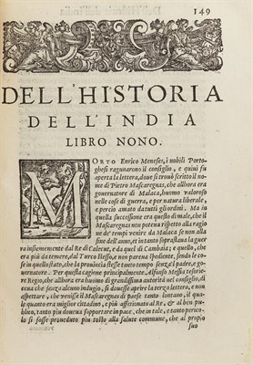 Lot 44 - MAFFEI, GIOVANNI PIETRO Le Historie delle...