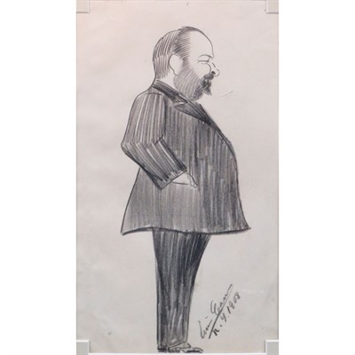 Lot 8 - Enrico Caruso Italian, 1873-1921 Self-Portrait,...