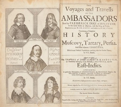 Lot 54 - OLEARIUS, ADAM The voyages and travells of the...