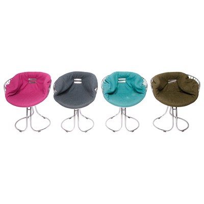 Lot 345 - 20th Century Design Set of Four Armchairs...