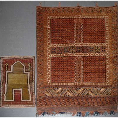 Lot 583 - Two Miscellaneous Rugs Comprising a Tekke Ensi...
