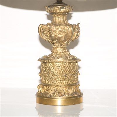 Lot 219 - Rococo Style Gilt-Bronze Urn-Form Lamp With a...