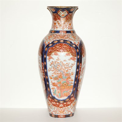 Lot 107 - Imari Porcelain Floor Vase Height 30 1/2 inches.