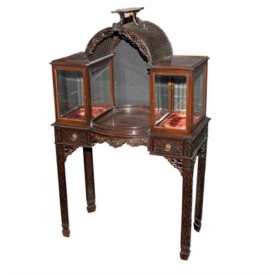Lot 364 - George III Style Mahogany Vitrine Height 54...