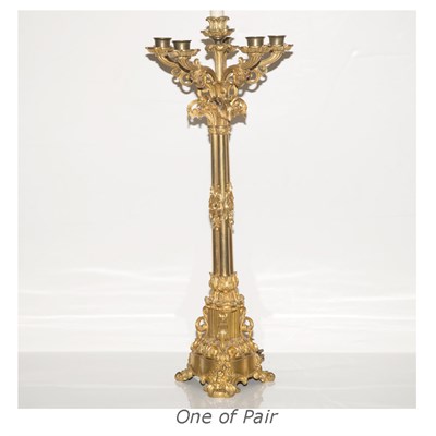 Lot 124 - Pair of Neoclassical Style Gilt-Bronze...