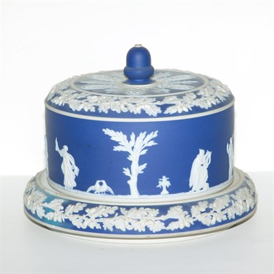 Lot 243 - Pair of Wedgwood Blue Basalt Jardinieres...