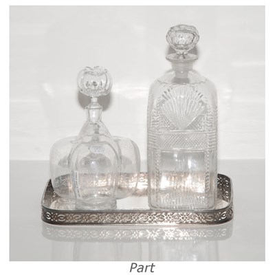 Lot 165 - Group of Nine Glass Decanters Including three...