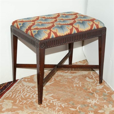 Lot 274 - Louis XVI Style Giltwood Bench; Together with...
