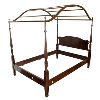 Lot 78 - Federal Style Mahogany Full Tester Bed Height...