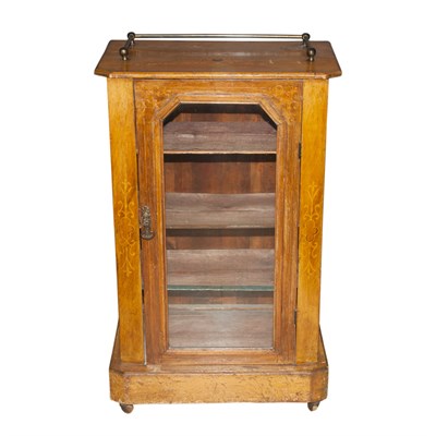 Lot 162 - Victorian Inlaid Fruitwood Side Cabinet Height...