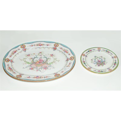 Lot 233 - Set of Six Cauldon Porcelain Dinner Plates and...